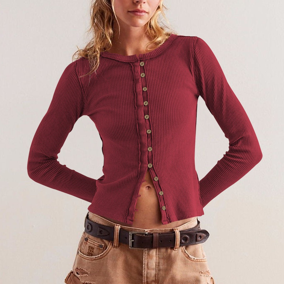 Egyszínű bordázott mellény