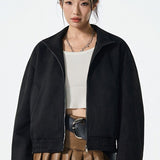 Hosszú, motoros stílusú PU bőr kabát