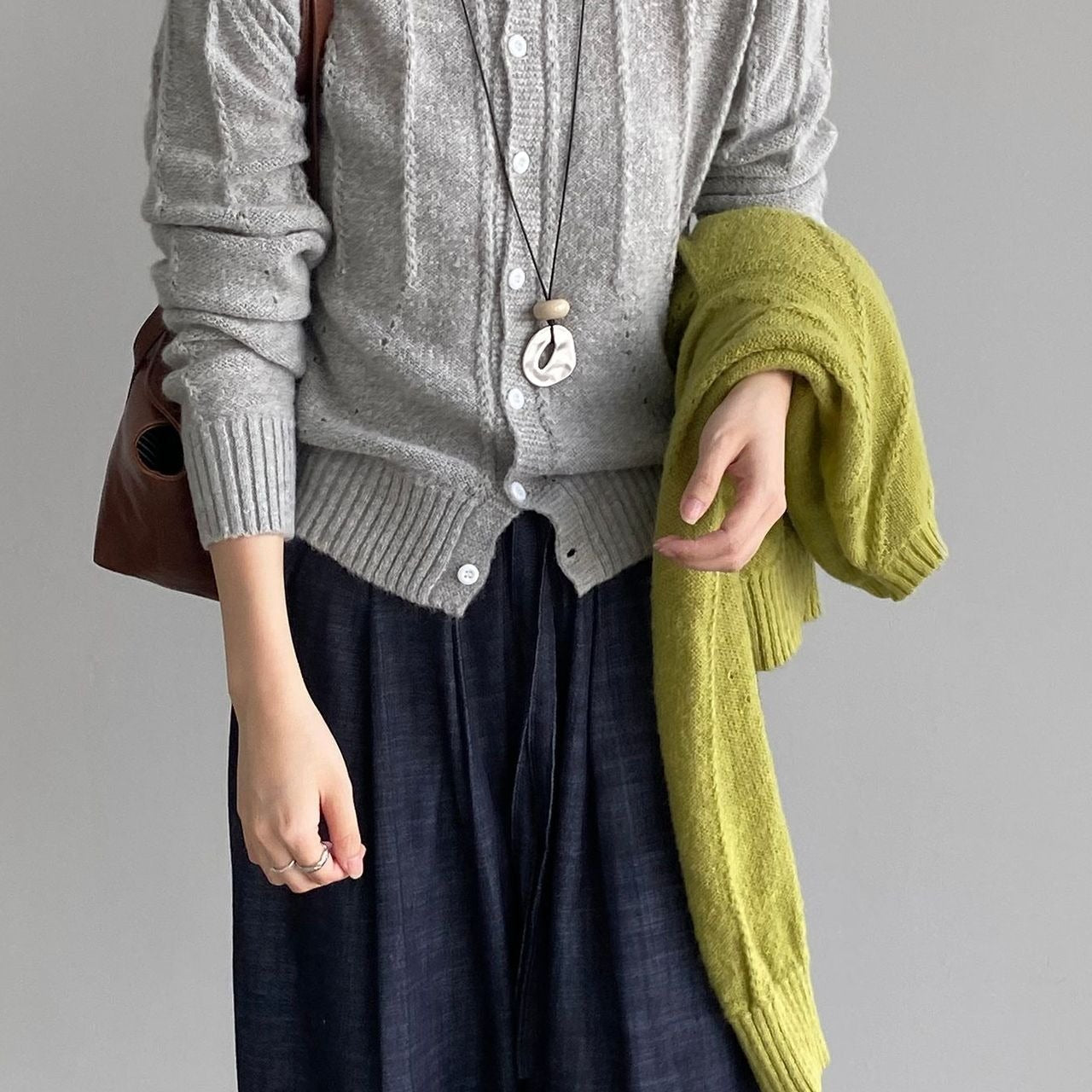 hangulatos kötött gyapjú mellény