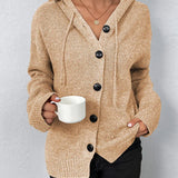 Adele kapucnis kardigán | Hétvégi kapucnis pulóver