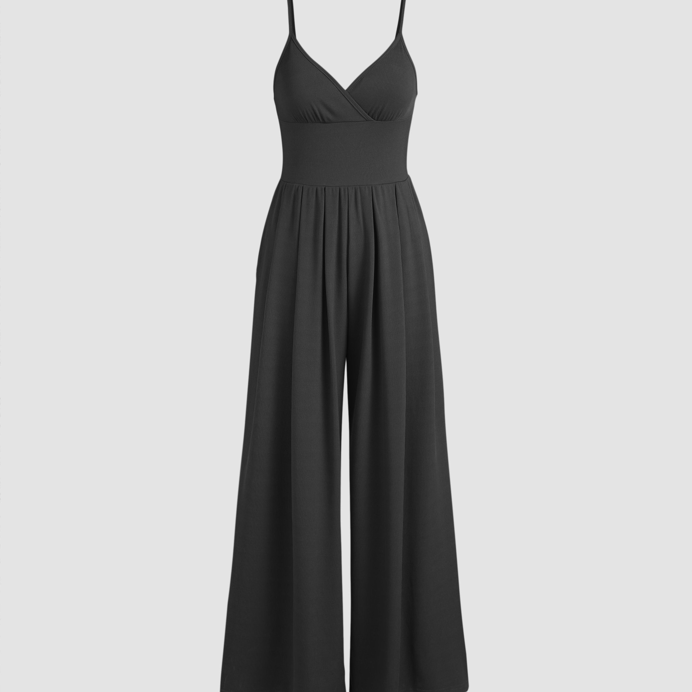 Női overál - Vékony pántok - Átkötős nyakkivágás - Laza fazon széles szárral