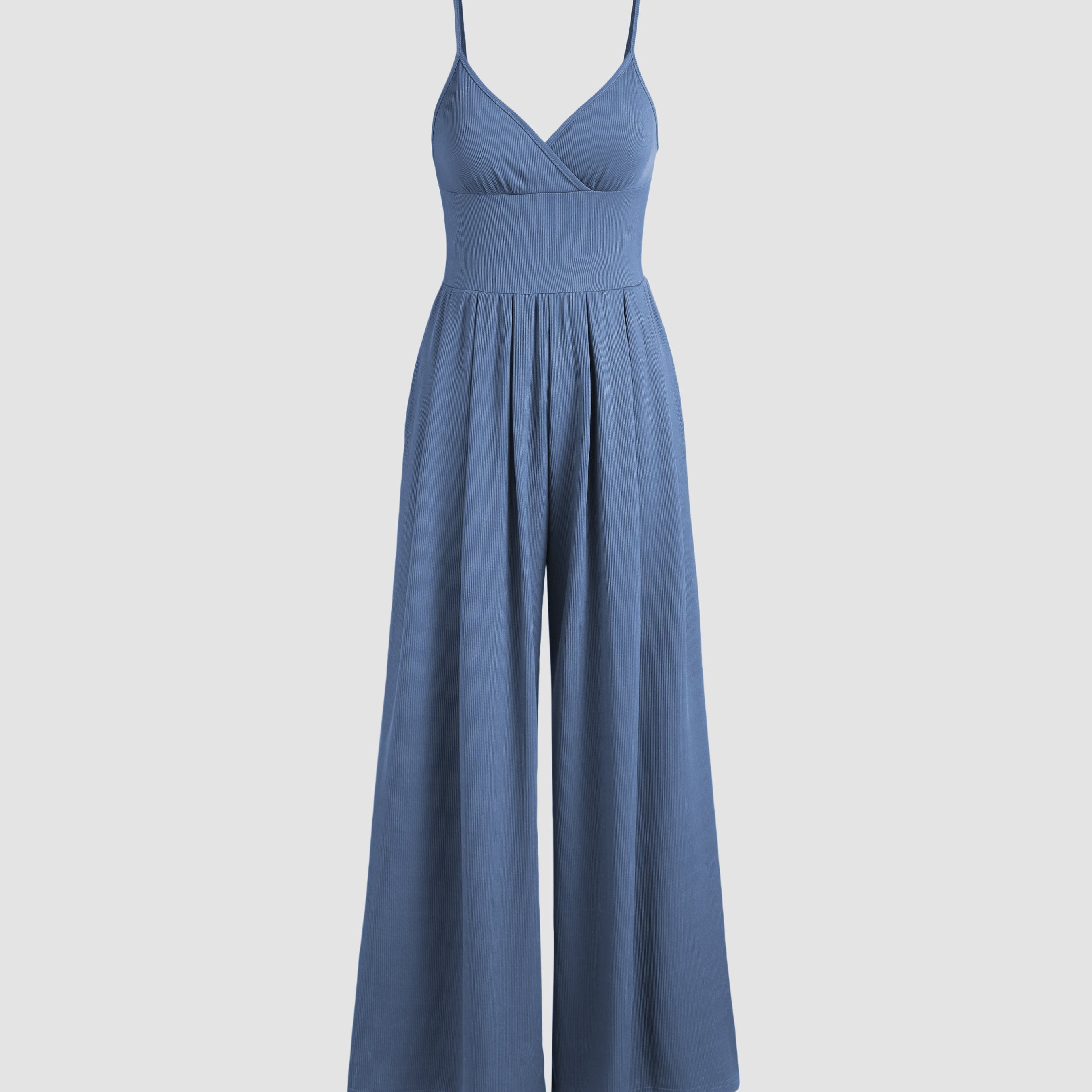 Női overál - Vékony pántok - Átkötős nyakkivágás - Laza fazon széles szárral