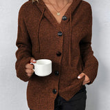 Adele kapucnis kardigán | Hétvégi kapucnis pulóver