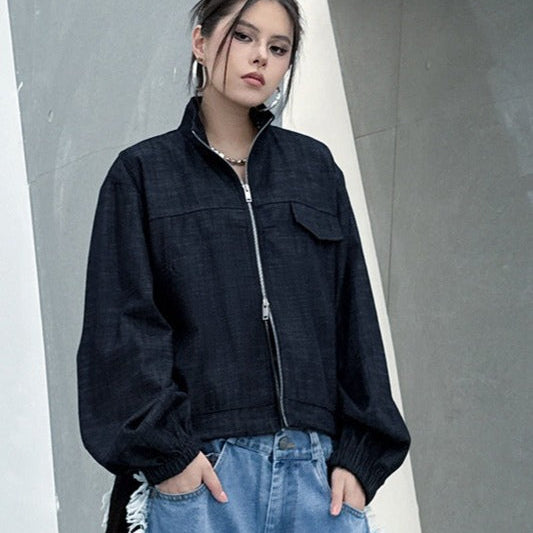 Farmer munkakabát felhajtásokkal