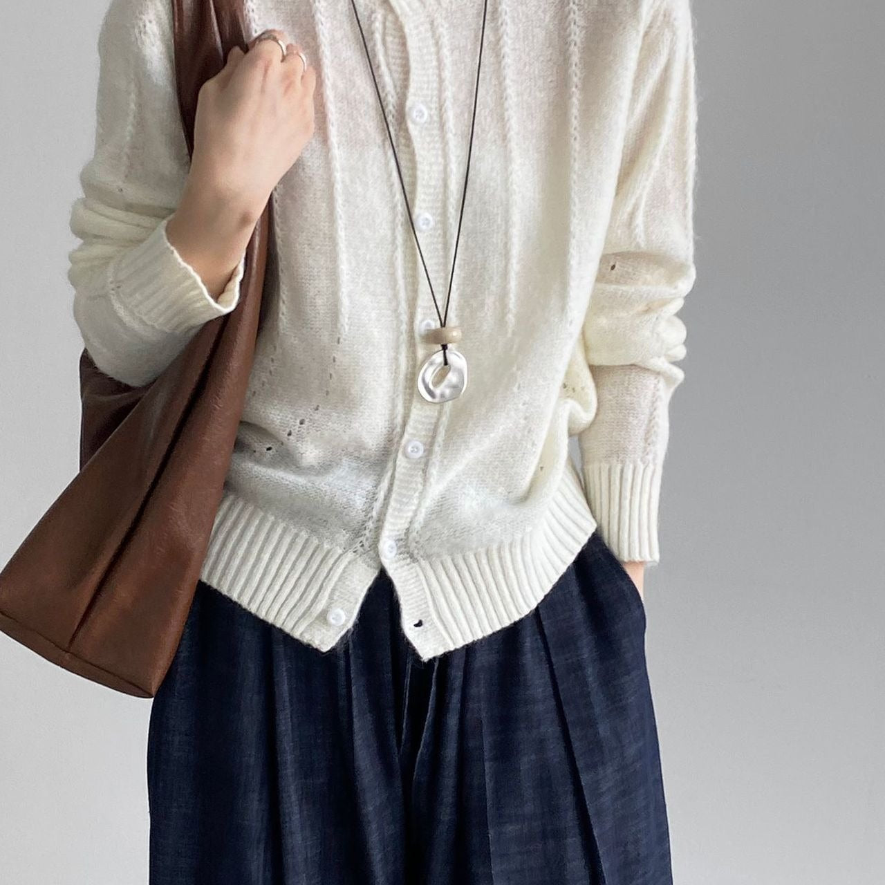 hangulatos kötött gyapjú mellény