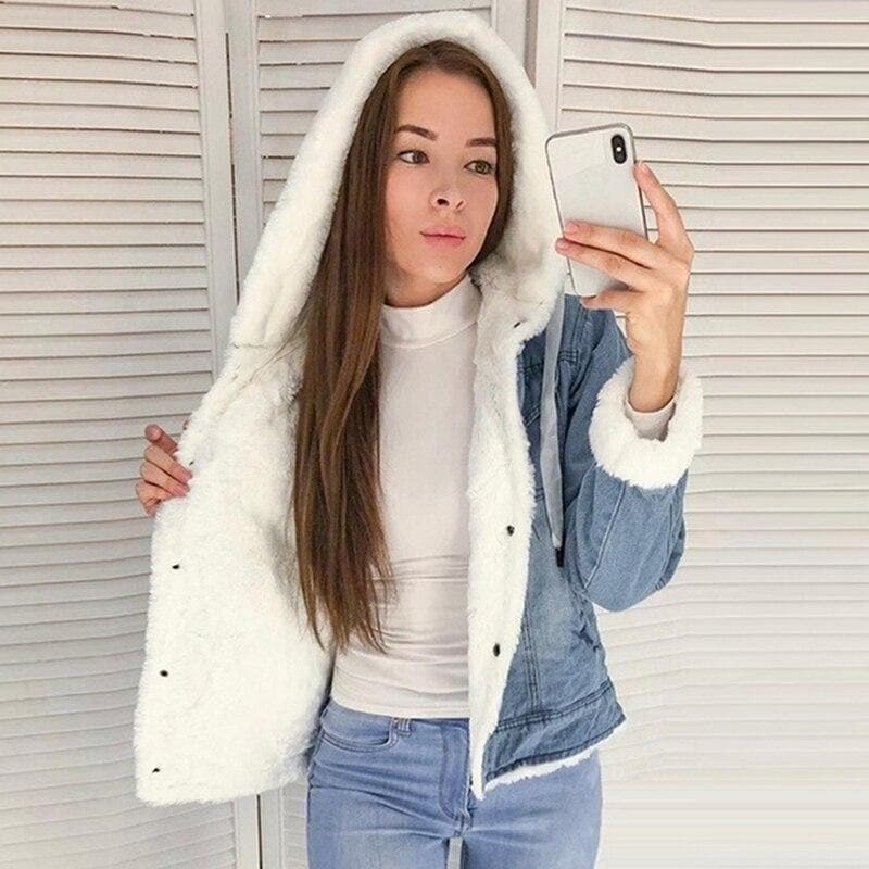 Hermina - Kiváló minőségű, elegáns kapucnis kabát