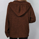 Adele kapucnis kardigán | Hétvégi kapucnis pulóver