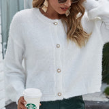 Rövid, túlméretezett kötött kardigán