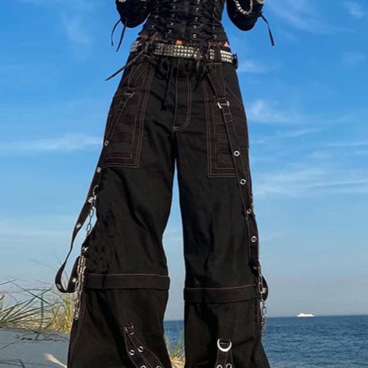 Gótikus széles szárú cargo farmer