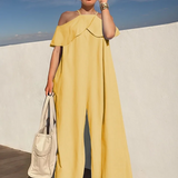 Női overál – váll nélküli – széles szárú – pántos – lezser stílus