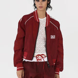 hímzett retró bomberdzseki