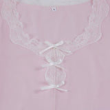 Francia romantikus csipke hosszú ujjú bugyiszett masnival