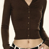 Rövid, kötött kardigán