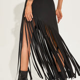 Gótikus miniszoknya punk rojtokkal