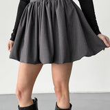 Sokoldalú, magas derekú, puffos miniszoknya