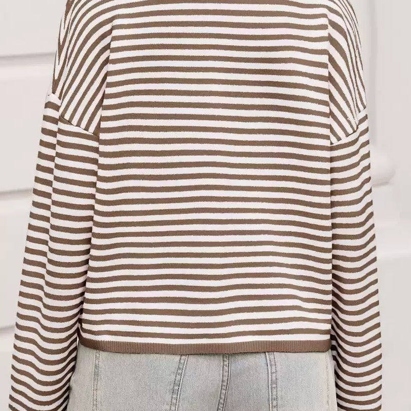 Színblokkos csíkos mellény