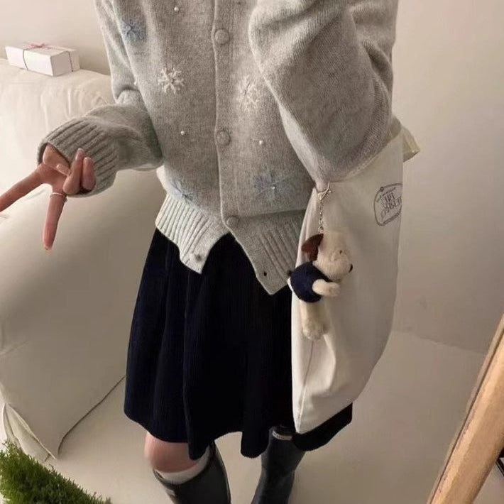 Hómintás kötött mellény