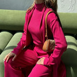 Kényelmes, luxus, elegáns, kényelmes és kifinomult női szett