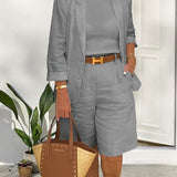 Camry - Elegáns blézer és rövidnadrág - kétrészes szett