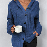 Adele kapucnis kardigán | Hétvégi kapucnis pulóver