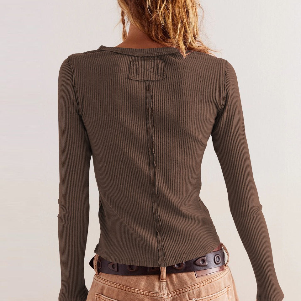 Egyszínű bordázott mellény