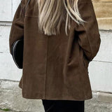 Hosszú, lezser velúrkabát