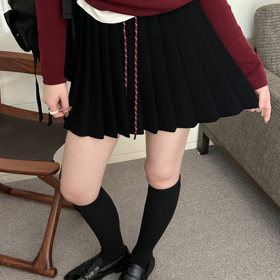 Rakott kötött miniszoknya