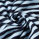 Hosszú ujjú, bő kötésű, színes mintás, csíkos, V-nyakú blúz