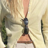 Egyszínű, puha kötött kardigán