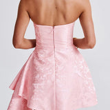 Jacquard pánt nélküli mini estélyi ruha