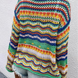 Jenny - Kényelmes, többszínű tavaszi kardigán