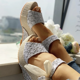 Essa szandálok - Elegáns nyári szandálok magas éksarkú cipővel