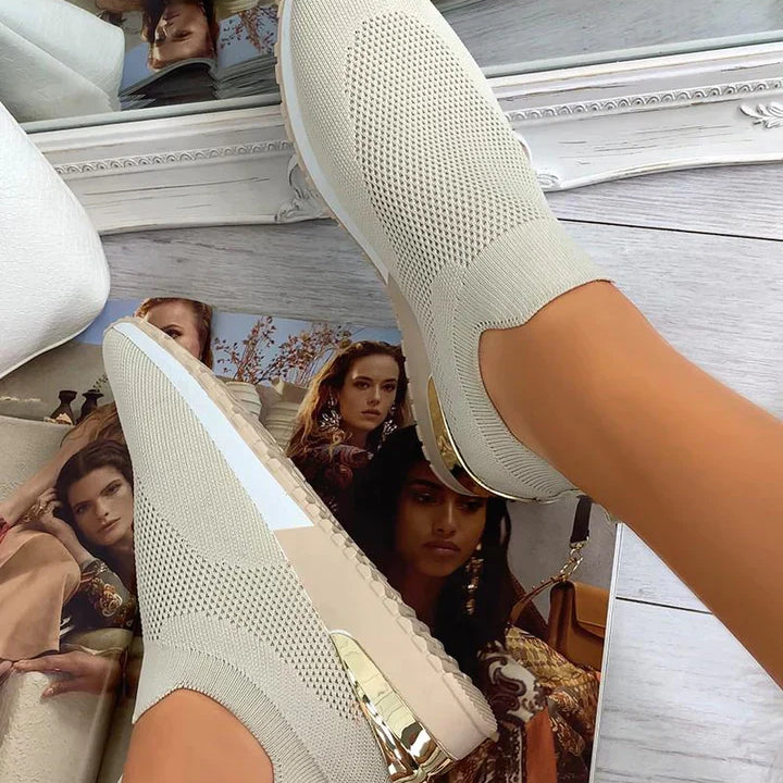 Női tornacipők - Bebújós kényelem - Lélegző háló - Csúszásgátló talp