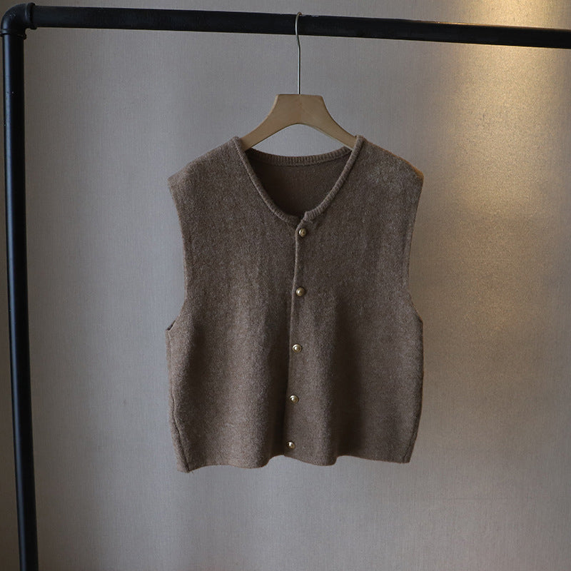 Női kardigán – Puha kötésű – Klasszikus szabású – Rövid, gombos – Réteges fazon