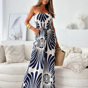 Női overál – Ujjatlan, bustier fazon – Légáteresztő anyag – Lenge, bő szabású