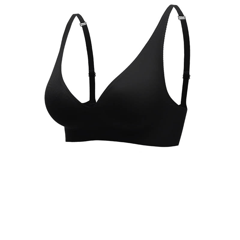 Női melltartó – Varrás nélküli – V-nyakú – Széles pántok – Légáteresztő kényelem