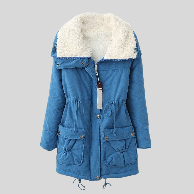 Lilou Fitted gyapjúkabát | Bélelt télikabát