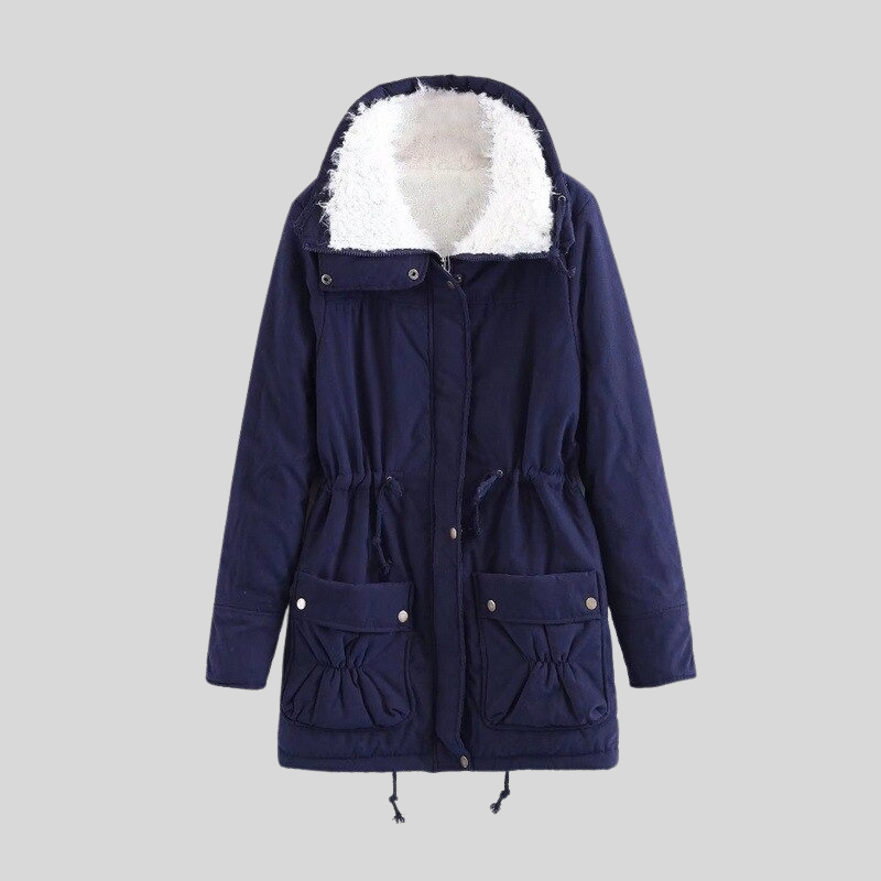 Lilou Fitted gyapjúkabát | Bélelt télikabát