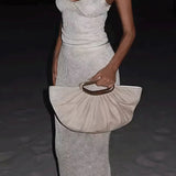 Szexi, váll nélküli maxi szoknya és trikó szett