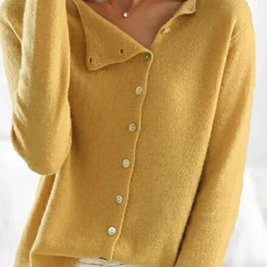 Elegáns gombos kötött mellény