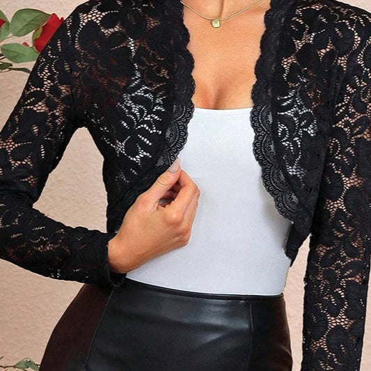 Horgolt csipke mellény