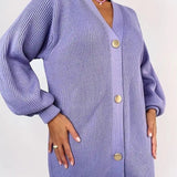 Egyszínű, lezser kötött mellény