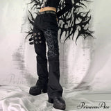 Alacsony derekú bandázsos cargo nadrág