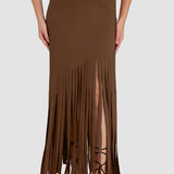 Gótikus miniszoknya punk rojtokkal