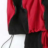 Harajuku Patchwork Széles Lábajú Farmernadrág