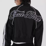 hímzett retró bomberdzseki