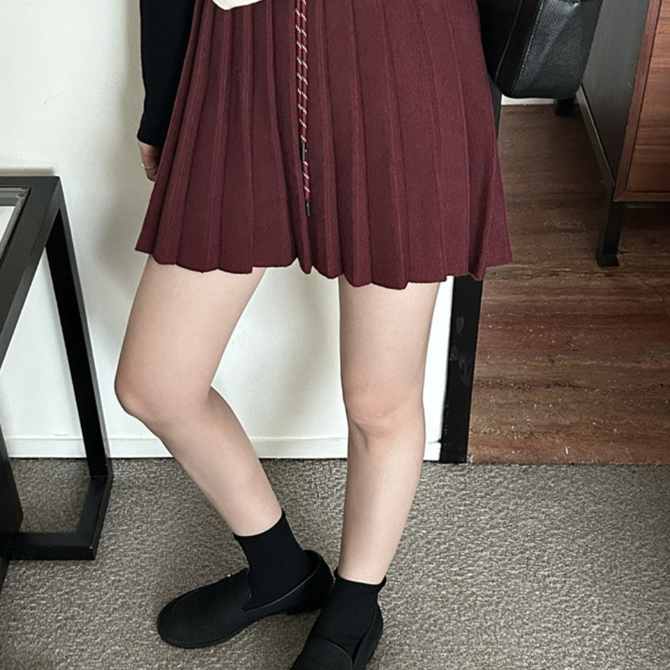 Rakott kötött miniszoknya