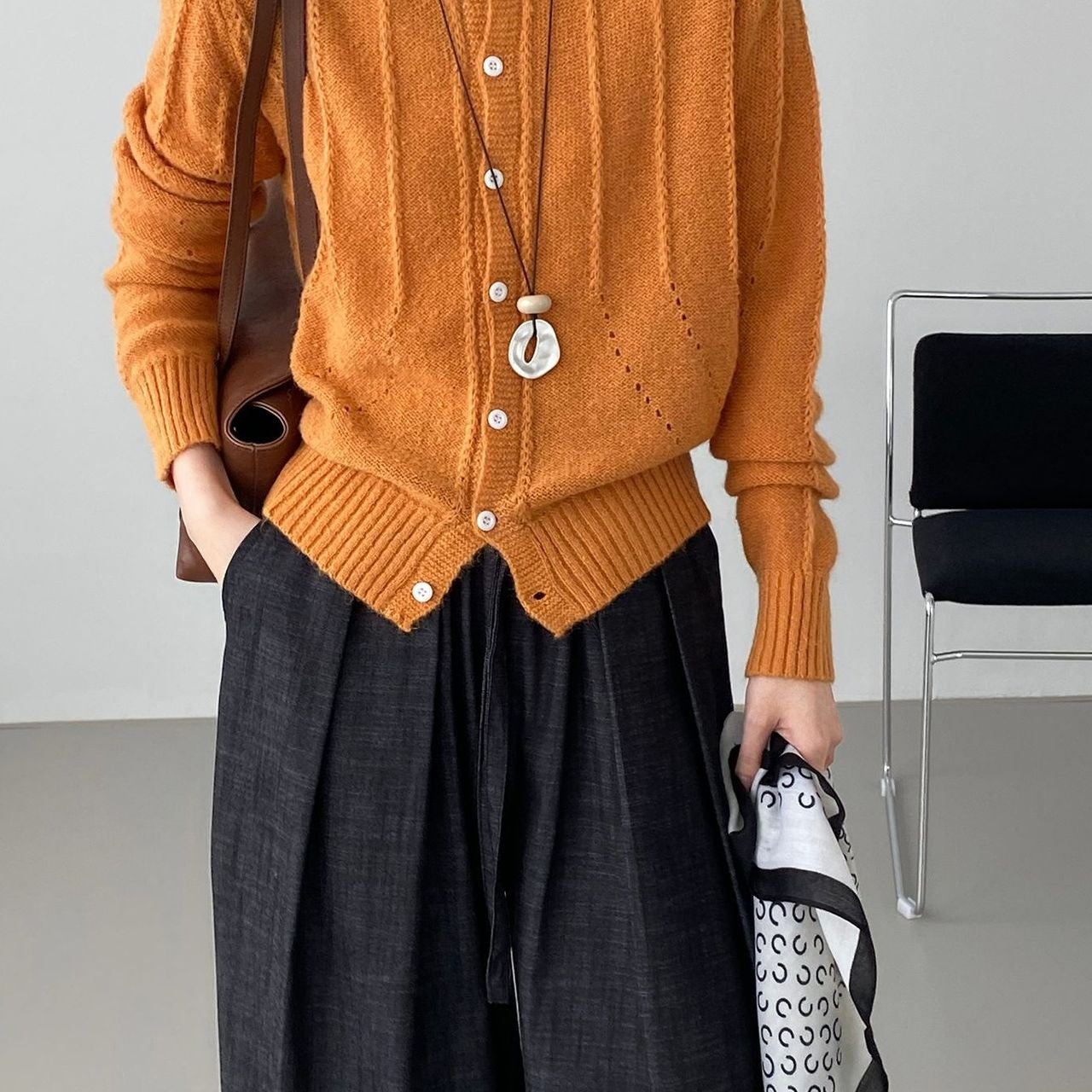 hangulatos kötött gyapjú mellény