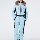 Női síköntvény – Slim fit – Vízálló és szélálló – Műszőrme kapucni
