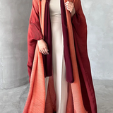 Női ballonkabát – Túlméretezett szabás – Rakott textúra – Sálgallér – Denevérszárnyú ujjak